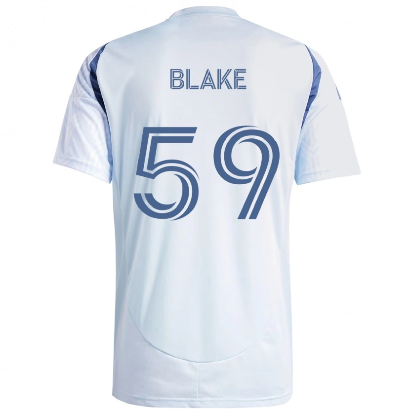 Danxen Kinder Romain Blake #59 Hellhimmelblau Blau Auswärtstrikot Trikot 2025/26 T-Shirt