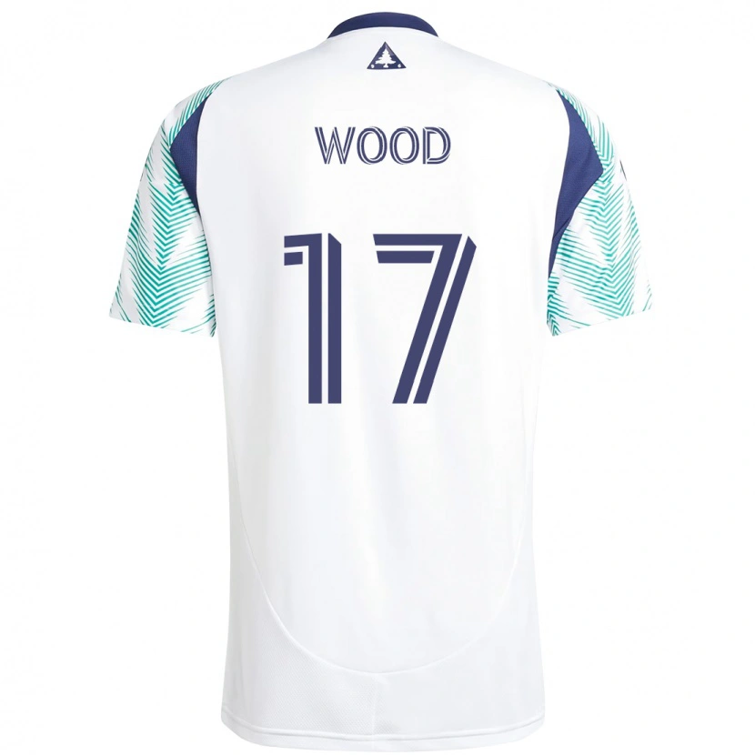 Danxen Kinder Bobby Wood #17 Weiß Blau Auswärtstrikot Trikot 2025/26 T-Shirt
