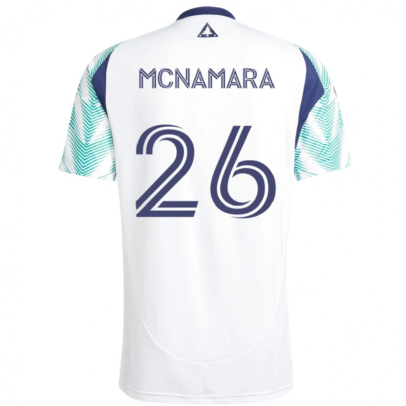 Danxen Kinder Tommy Mcnamara #26 Weiß Blau Auswärtstrikot Trikot 2025/26 T-Shirt