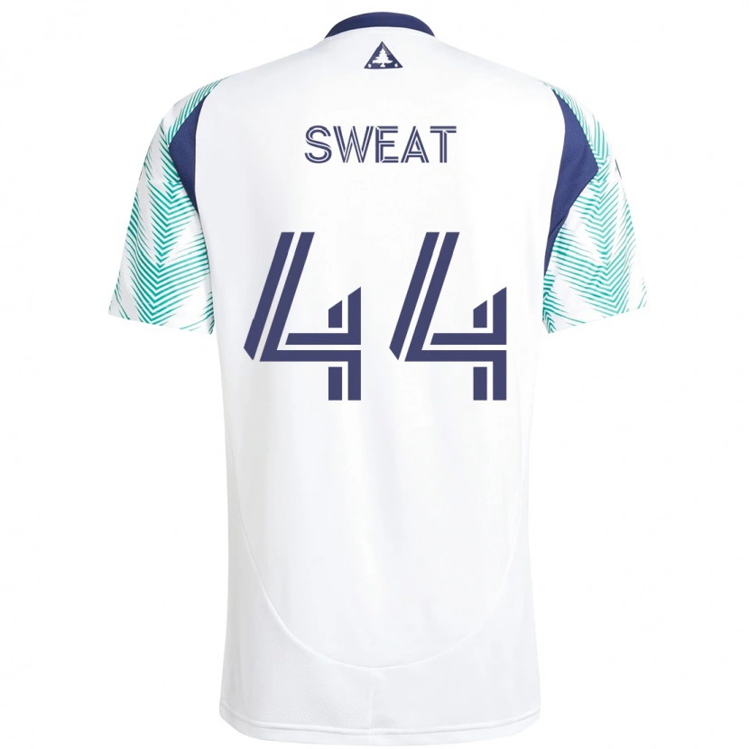 Danxen Kinder Ben Sweat #44 Weiß Blau Auswärtstrikot Trikot 2025/26 T-Shirt