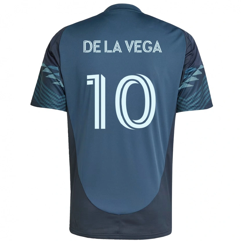 Danxen Kinder Pedro De La Vega #10 Hellblau Auswärtstrikot Trikot 2025/26 T-Shirt