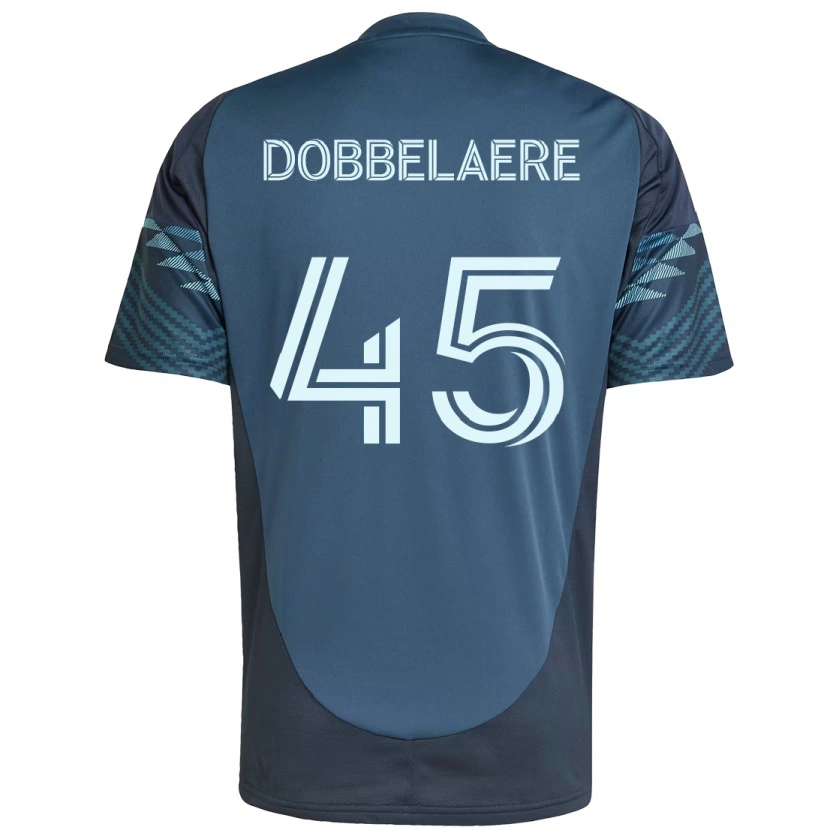 Danxen Kinder Ethan Dobbelaere #45 Hellblau Auswärtstrikot Trikot 2025/26 T-Shirt