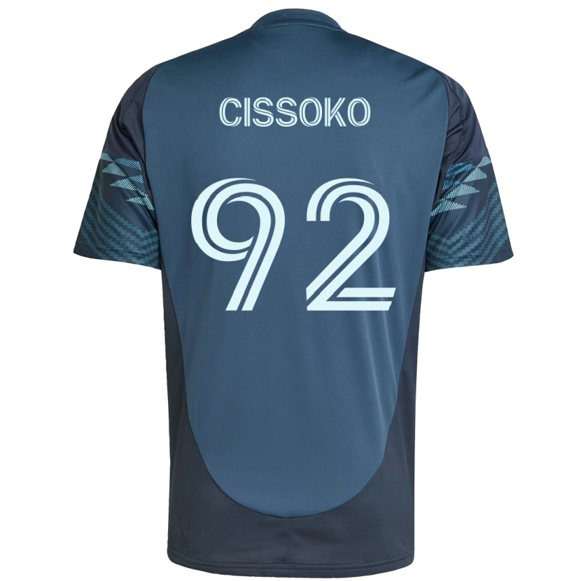 Danxen Kinder Abdoulaye Cissoko #92 Hellblau Auswärtstrikot Trikot 2025/26 T-Shirt