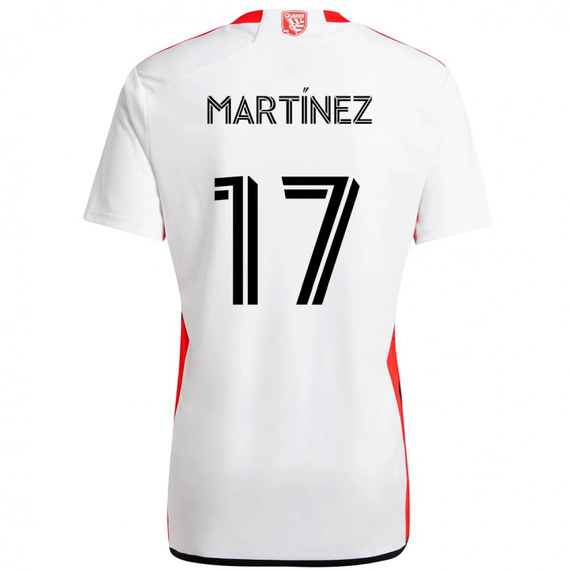Danxen Kinder Josef Martínez #17 Weiß Rot Auswärtstrikot Trikot 2025/26 T-Shirt