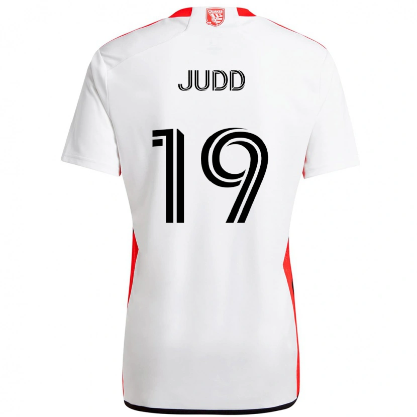 Danxen Kinder Preston Judd #19 Weiß Rot Auswärtstrikot Trikot 2025/26 T-Shirt