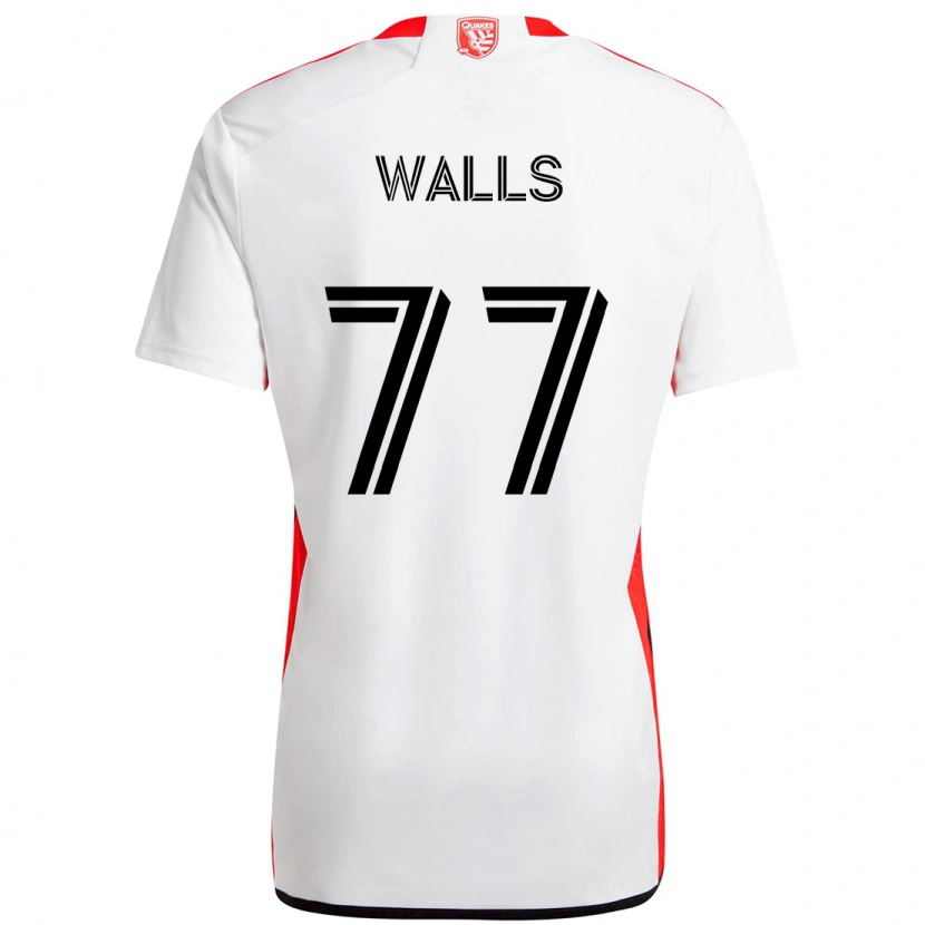 Danxen Kinder Casey Walls #77 Weiß Rot Auswärtstrikot Trikot 2025/26 T-Shirt