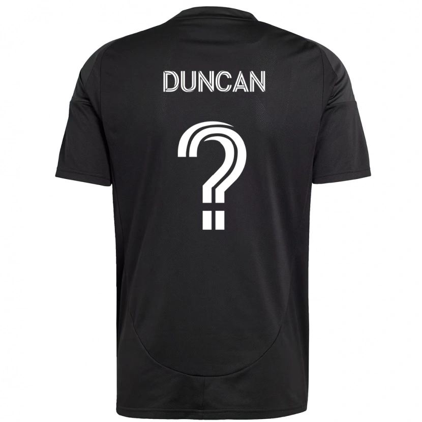 Danxen Kinder Samuel Duncan #0 Schwarz Weiß Auswärtstrikot Trikot 2025/26 T-Shirt