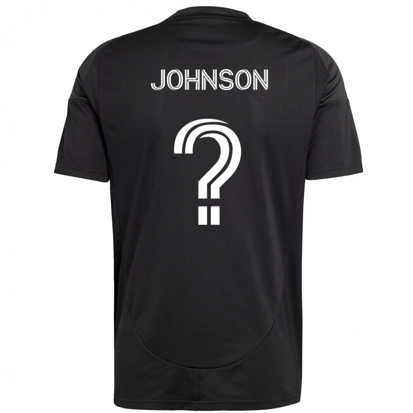 Danxen Kinder Tate Johnson #0 Schwarz Weiß Auswärtstrikot Trikot 2025/26 T-Shirt