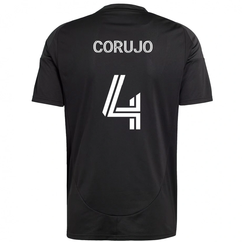 Danxen Kinder Guzmán Corujo #4 Schwarz Weiß Auswärtstrikot Trikot 2025/26 T-Shirt