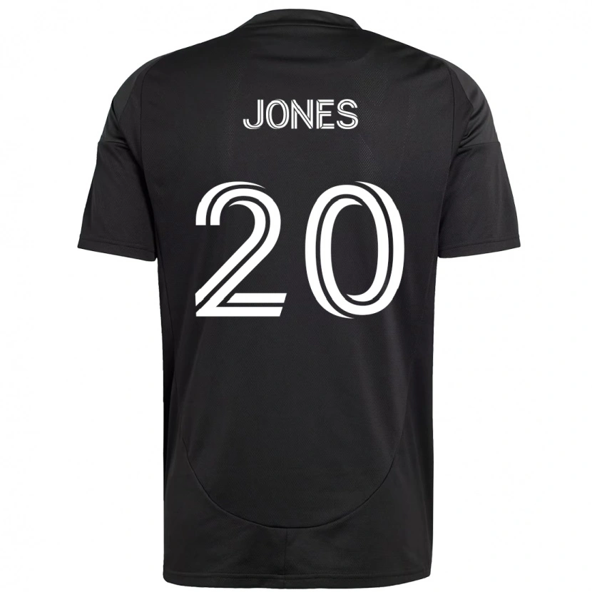 Danxen Kinder Derrick Jones #20 Schwarz Weiß Auswärtstrikot Trikot 2025/26 T-Shirt