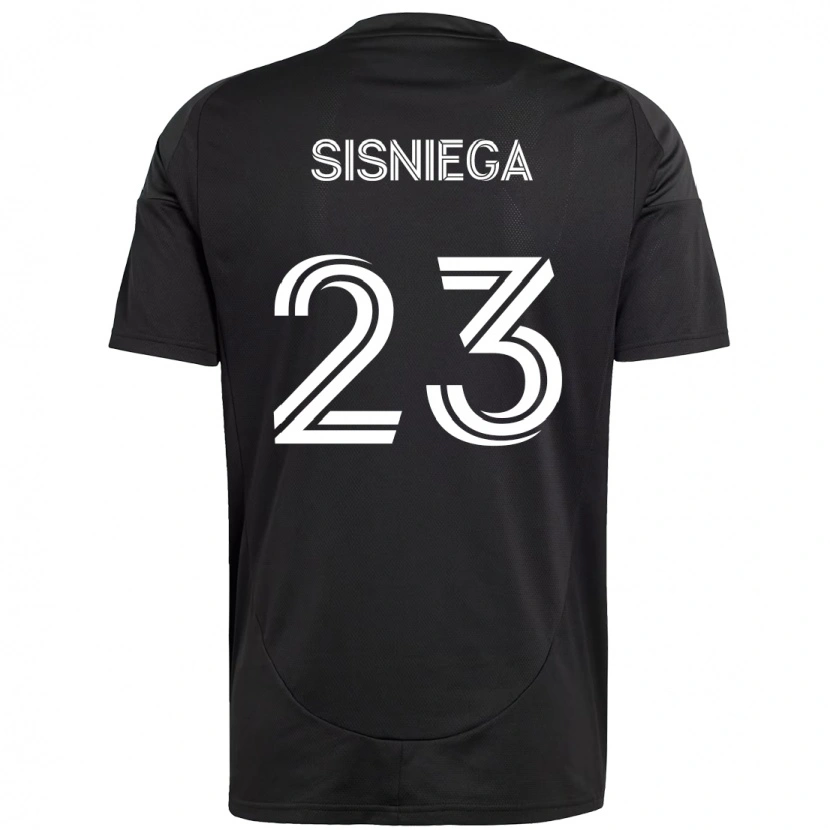 Danxen Kinder Pablo Sisniega #23 Schwarz Weiß Auswärtstrikot Trikot 2025/26 T-Shirt