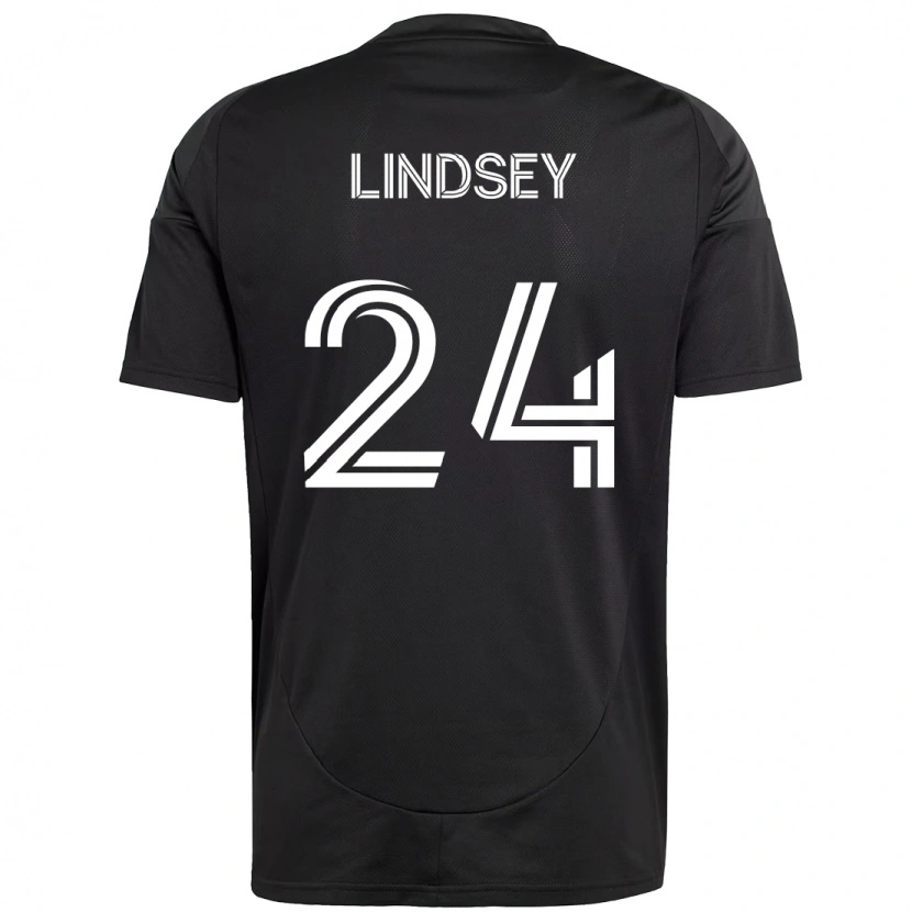Danxen Kinder Jaylin Lindsey #24 Schwarz Weiß Auswärtstrikot Trikot 2025/26 T-Shirt