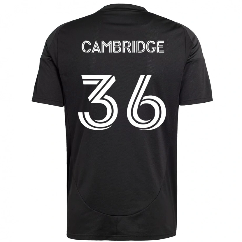Danxen Kinder Brandon Cambridge #36 Schwarz Weiß Auswärtstrikot Trikot 2025/26 T-Shirt