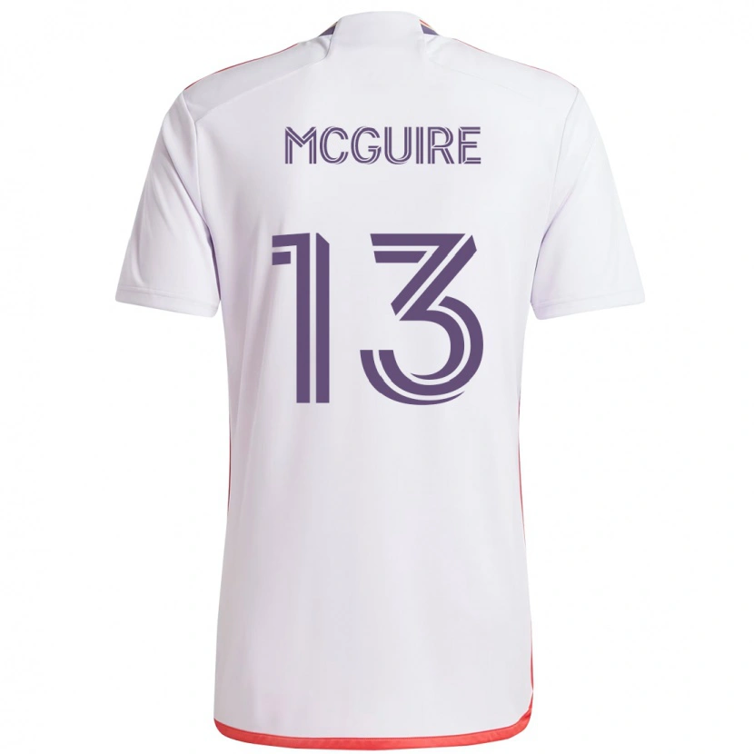 Danxen Kinder Duncan Mcguire #13 Weiß Lila Auswärtstrikot Trikot 2025/26 T-Shirt