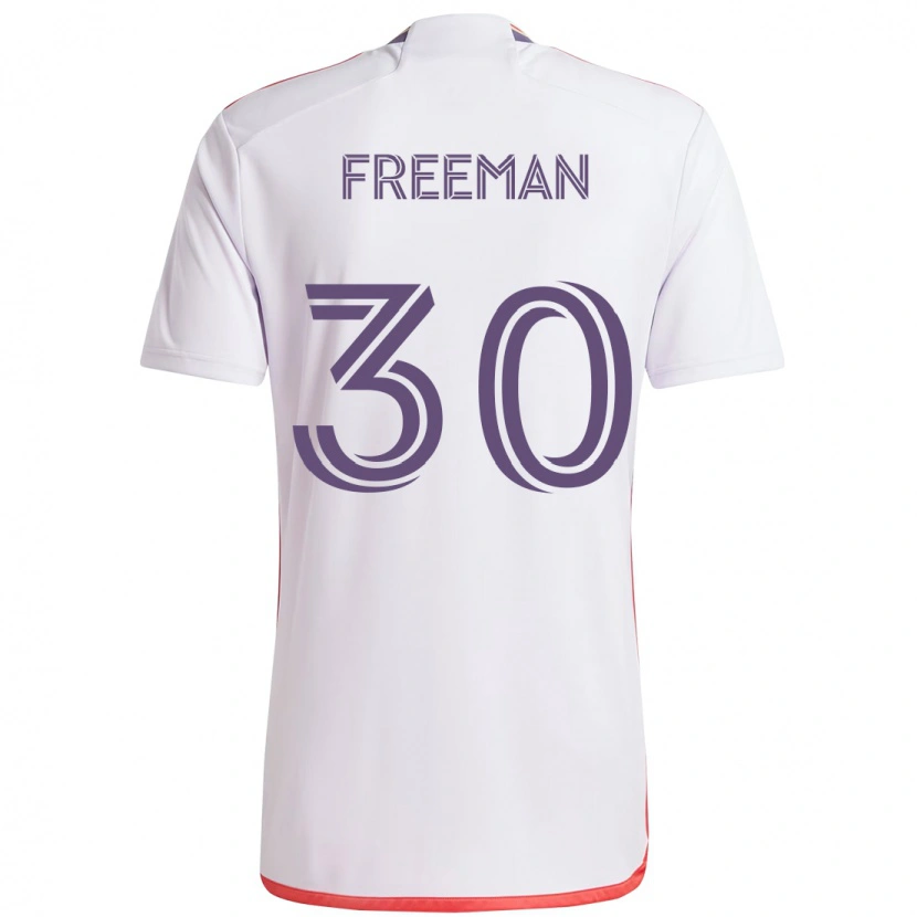 Danxen Kinder Alex Freeman #30 Weiß Lila Auswärtstrikot Trikot 2025/26 T-Shirt
