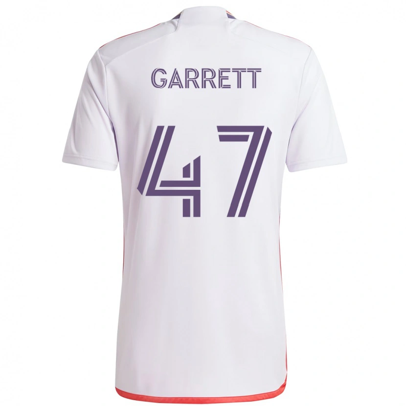 Danxen Kinder Ian Garrett #47 Weiß Lila Auswärtstrikot Trikot 2025/26 T-Shirt