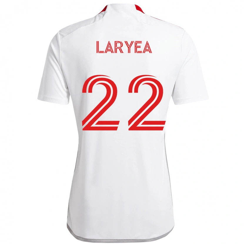 Danxen Kinder Richie Laryea #22 Weiß Rot Auswärtstrikot Trikot 2025/26 T-Shirt