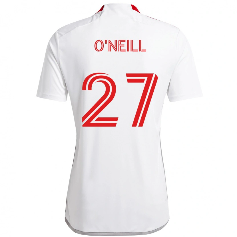 Danxen Kinder Shane O'neill #27 Weiß Rot Auswärtstrikot Trikot 2025/26 T-Shirt