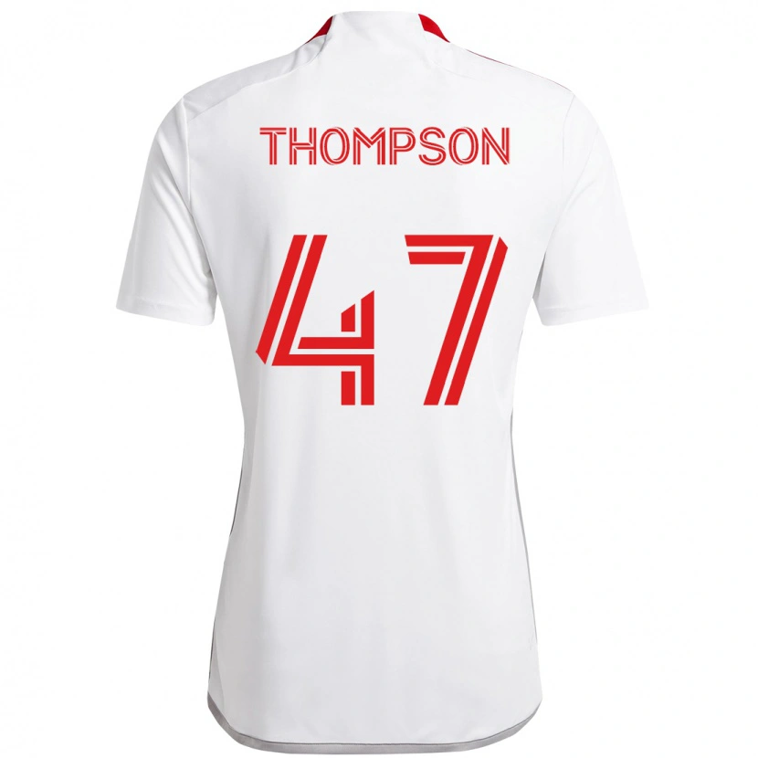 Danxen Kinder Kosi Thompson #47 Weiß Rot Auswärtstrikot Trikot 2025/26 T-Shirt