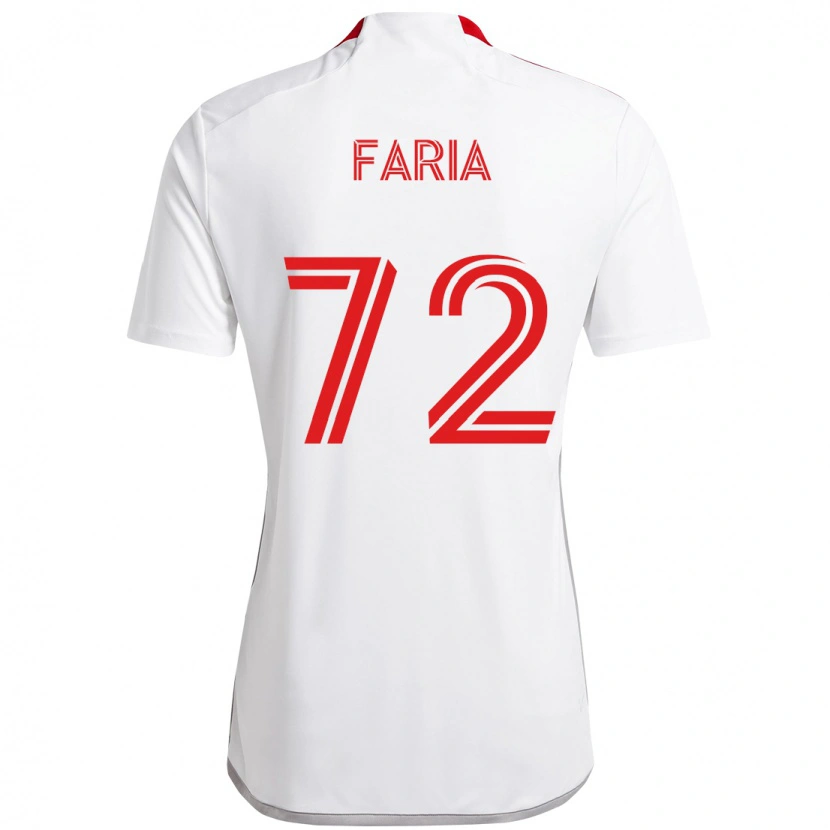 Danxen Kinder Jordan Faria #72 Weiß Rot Auswärtstrikot Trikot 2025/26 T-Shirt