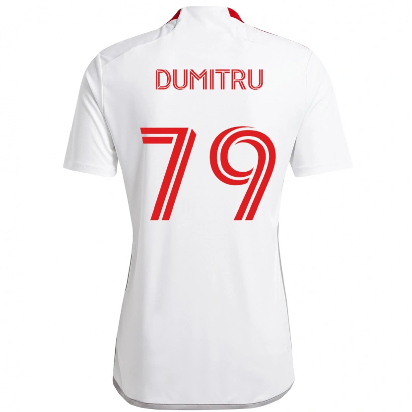 Danxen Kinder Andrei Dumitru #79 Weiß Rot Auswärtstrikot Trikot 2025/26 T-Shirt