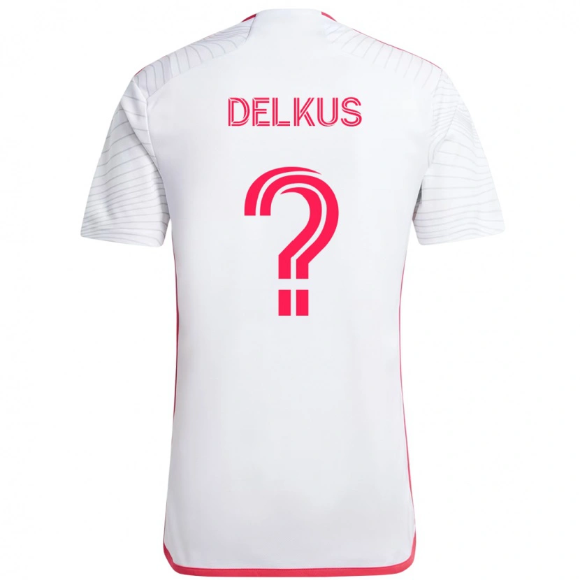 Danxen Kinder Jackson Delkus #0 Weiß Magenta Auswärtstrikot Trikot 2025/26 T-Shirt