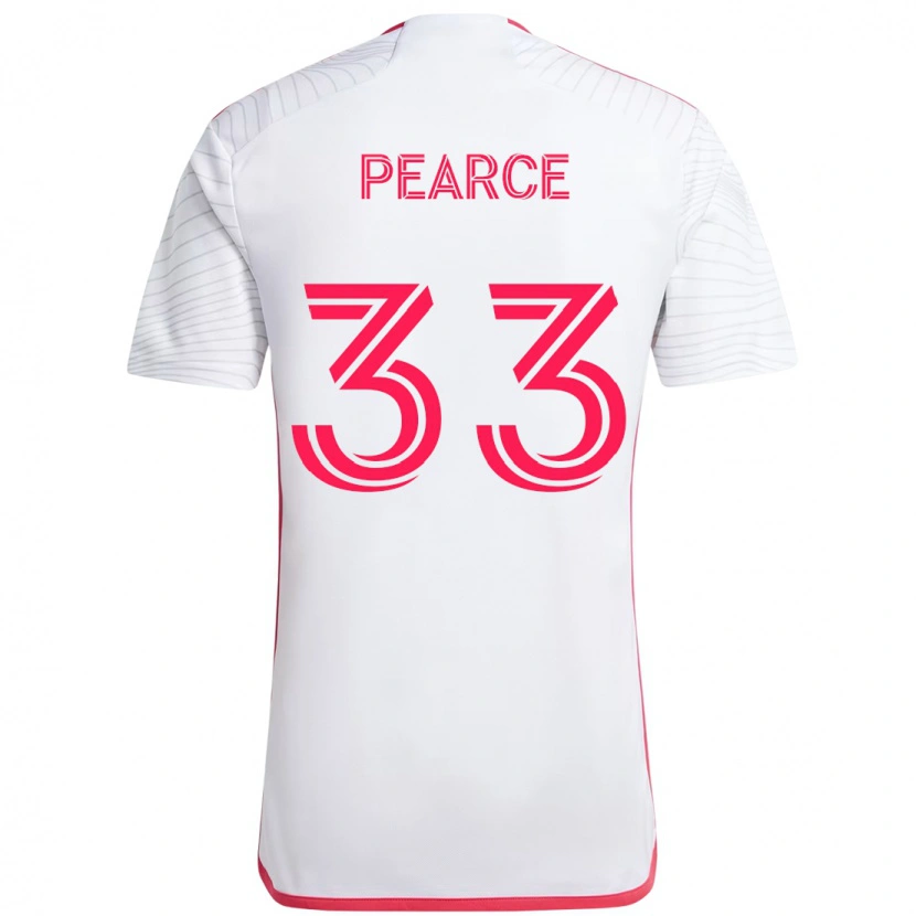 Danxen Kinder Tyson Pearce #33 Weiß Magenta Auswärtstrikot Trikot 2025/26 T-Shirt