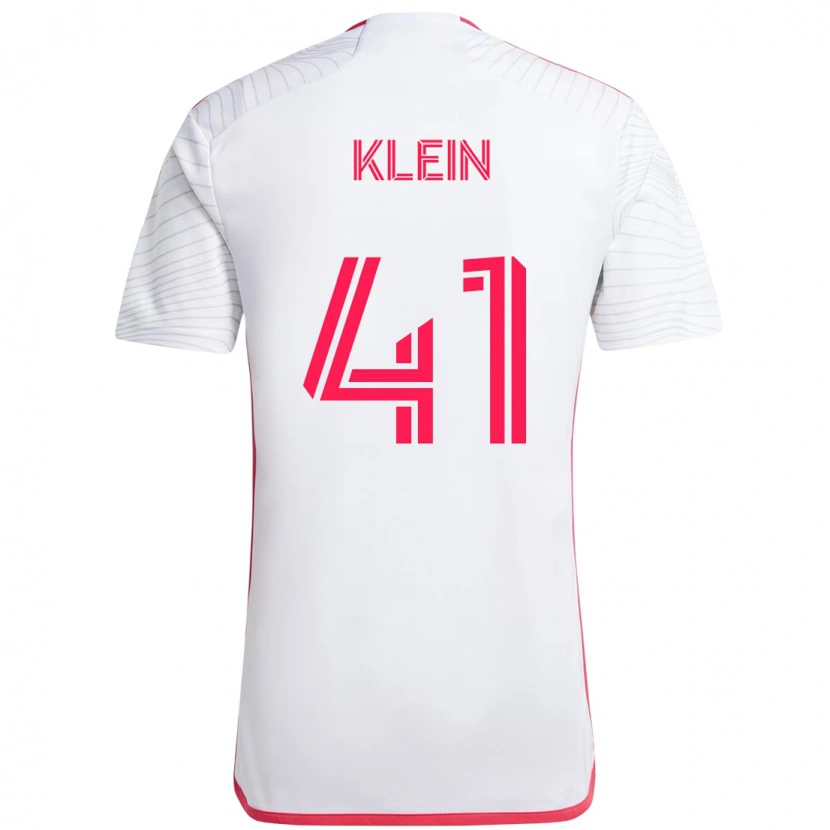 Danxen Kinder Johnny Klein #41 Weiß Magenta Auswärtstrikot Trikot 2025/26 T-Shirt