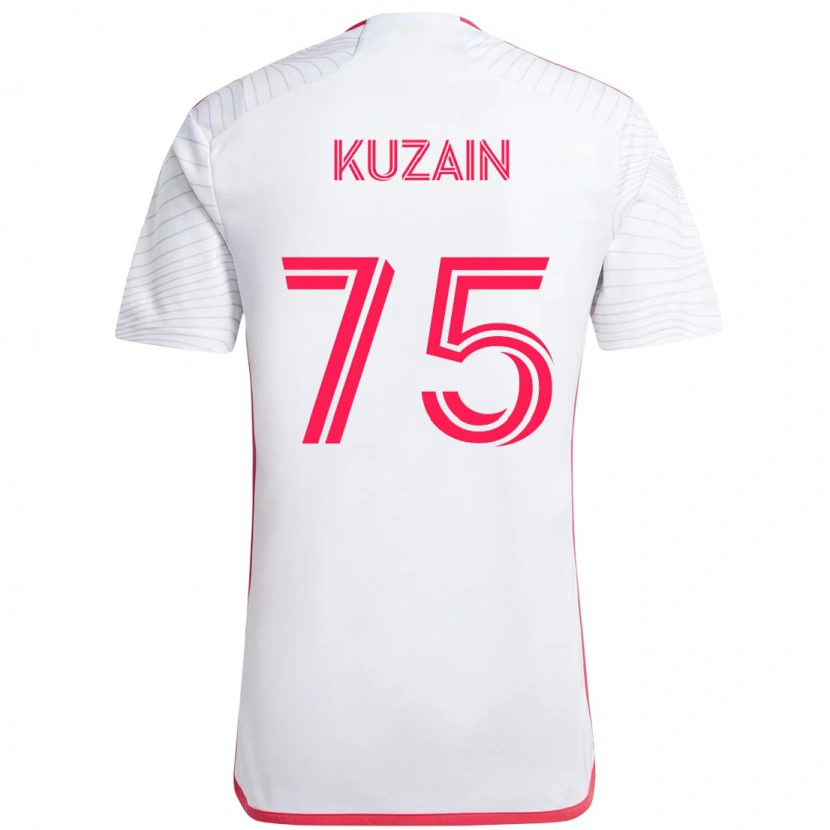 Danxen Kinder Wan Kuzain #75 Weiß Magenta Auswärtstrikot Trikot 2025/26 T-Shirt