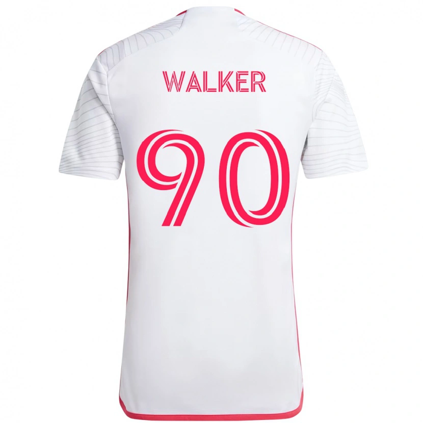 Danxen Kinder Eric Walker #90 Weiß Magenta Auswärtstrikot Trikot 2025/26 T-Shirt