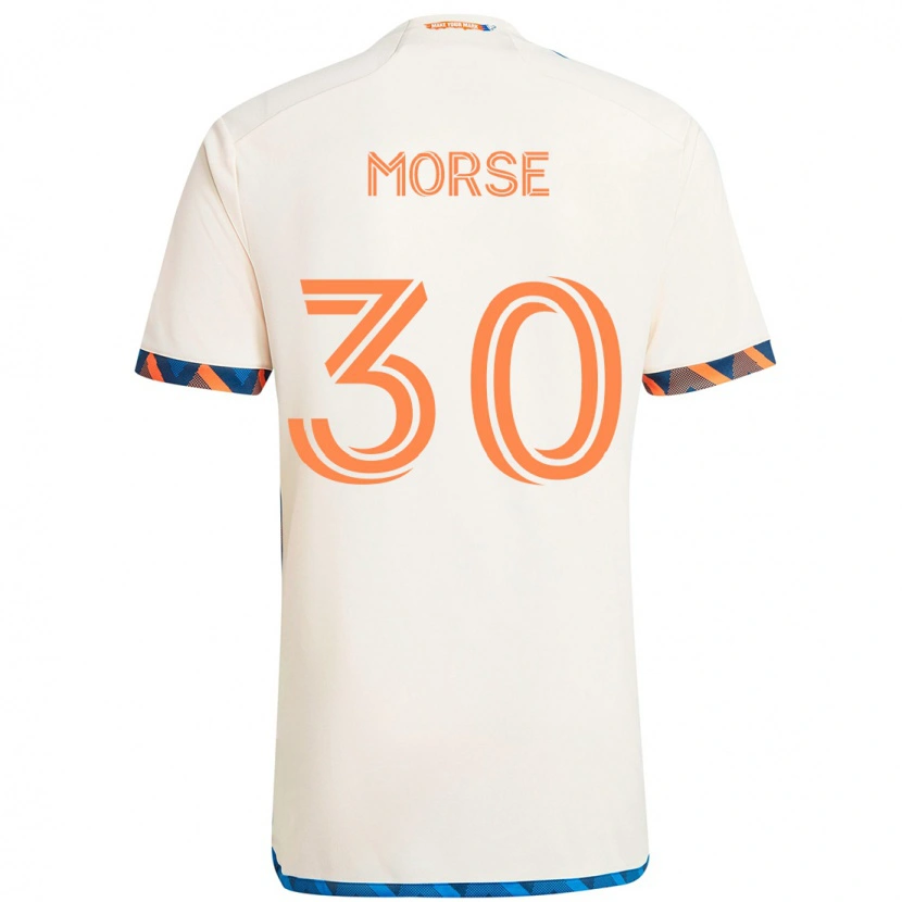Danxen Kinder Hunter Morse #30 Weiß Blau Orange Auswärtstrikot Trikot 2025/26 T-Shirt