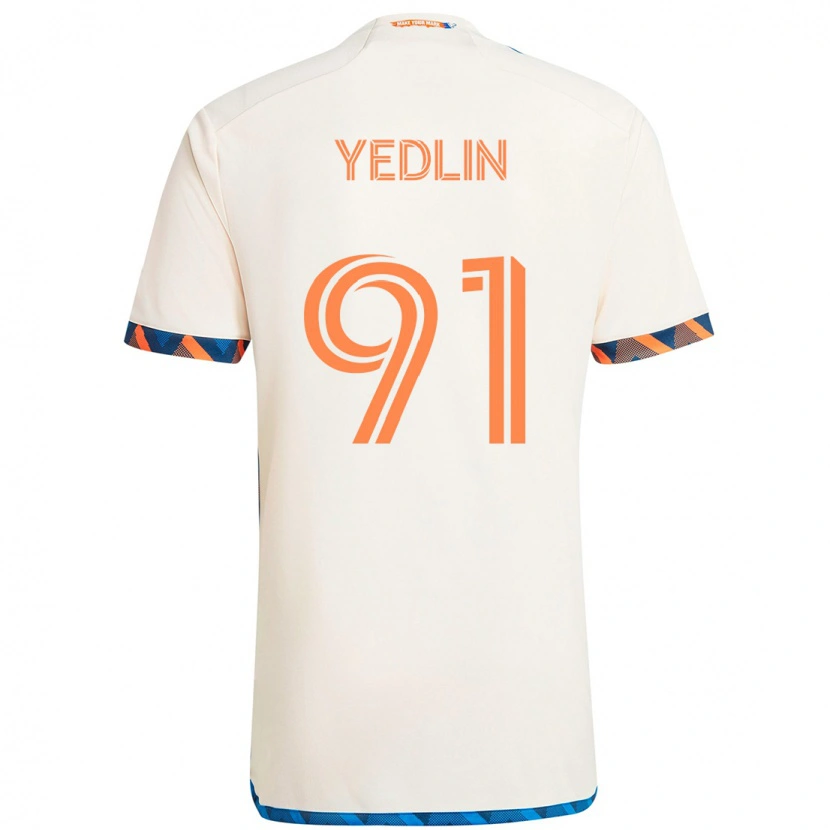 Danxen Kinder Deandre Yedlin #91 Weiß Blau Orange Auswärtstrikot Trikot 2025/26 T-Shirt