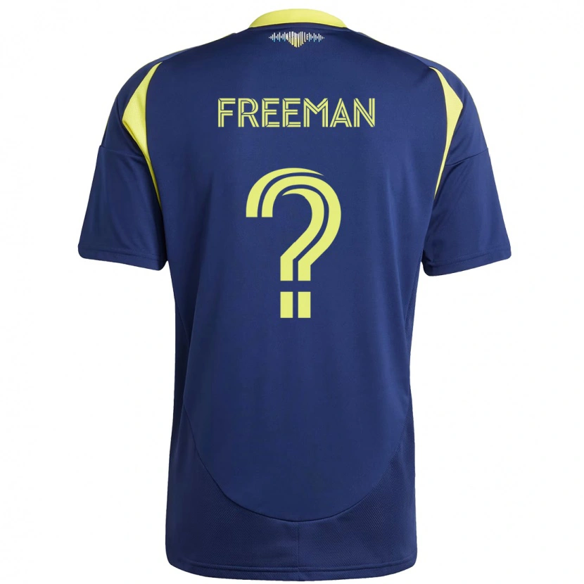 Danxen Kinder Tyler Freeman #0 Marineblau Gelb Auswärtstrikot Trikot 2025/26 T-Shirt