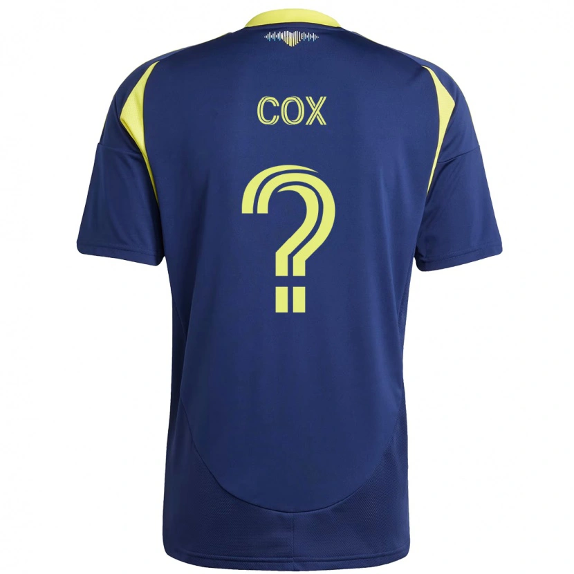 Danxen Kinder Justin Cox #0 Marineblau Gelb Auswärtstrikot Trikot 2025/26 T-Shirt