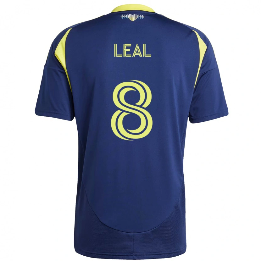 Danxen Kinder Randall Leal #8 Marineblau Gelb Auswärtstrikot Trikot 2025/26 T-Shirt