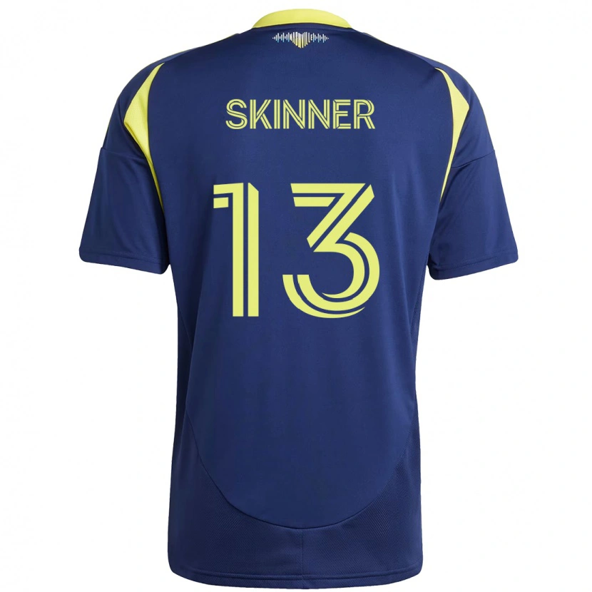 Danxen Kinder Joey Skinner #13 Marineblau Gelb Auswärtstrikot Trikot 2025/26 T-Shirt