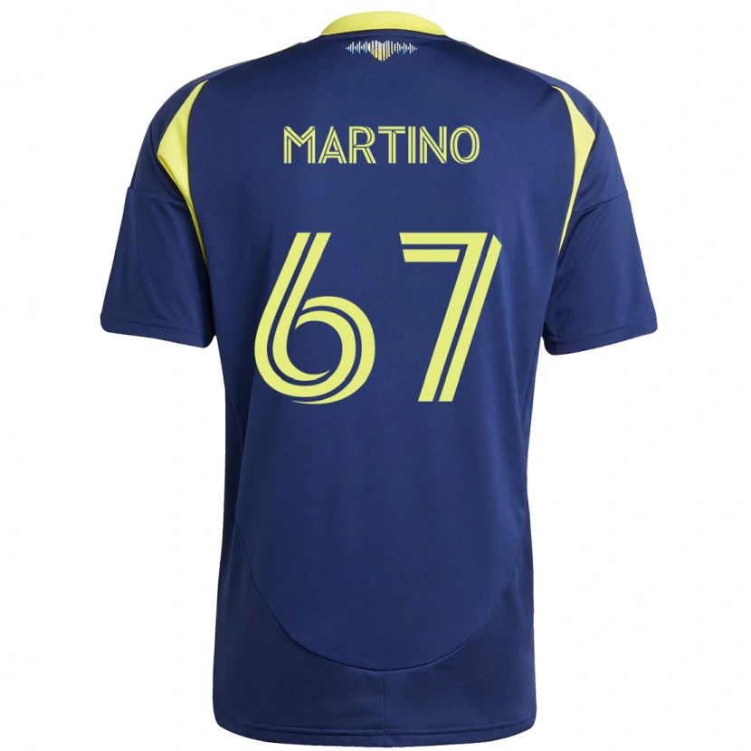Danxen Kinder Ben Martino #67 Marineblau Gelb Auswärtstrikot Trikot 2025/26 T-Shirt