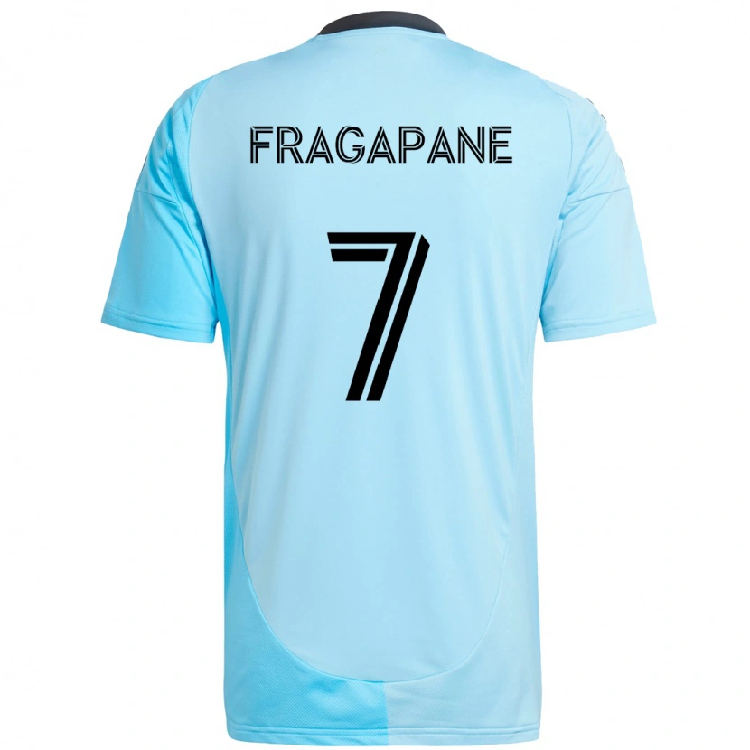 Danxen Kinder Franco Fragapane #7 Himmelblau Auswärtstrikot Trikot 2025/26 T-Shirt