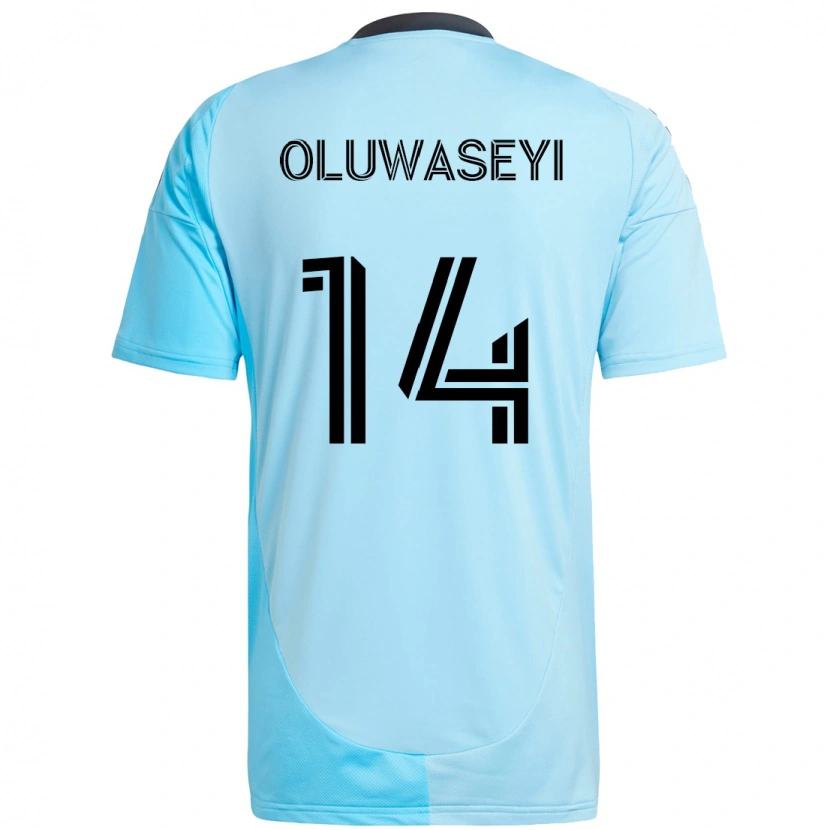 Danxen Kinder Tani Oluwaseyi #14 Himmelblau Auswärtstrikot Trikot 2025/26 T-Shirt