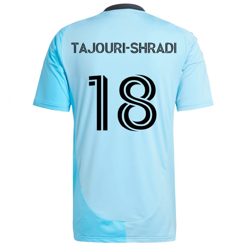 Danxen Kinder Ismael Tajouri-Shradi #18 Himmelblau Auswärtstrikot Trikot 2025/26 T-Shirt