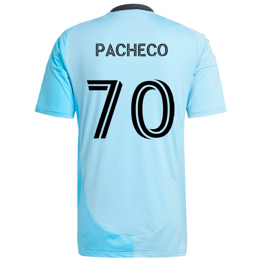 Danxen Kinder Diogo Pacheco #70 Himmelblau Auswärtstrikot Trikot 2025/26 T-Shirt