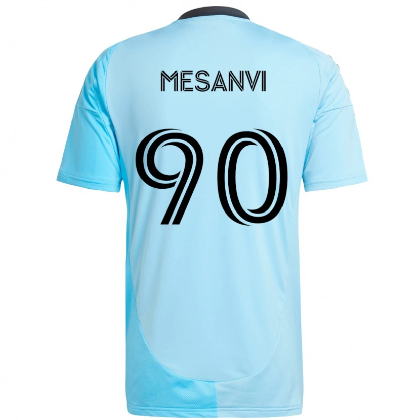 Danxen Kinder Loïc Mesanvi #90 Himmelblau Auswärtstrikot Trikot 2025/26 T-Shirt