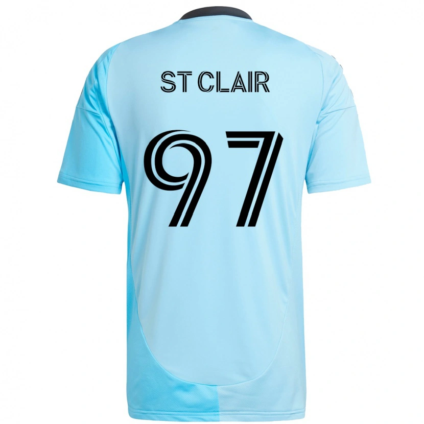 Danxen Kinder Dayne St. Clair #97 Himmelblau Auswärtstrikot Trikot 2025/26 T-Shirt