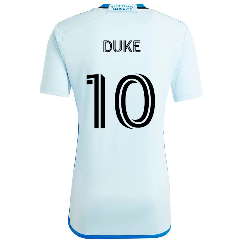 Danxen Kinder Bryce Duke #10 Himmelblau Dunkelblau Auswärtstrikot Trikot 2025/26 T-Shirt