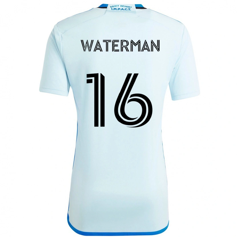 Danxen Kinder Joel Waterman #16 Himmelblau Dunkelblau Auswärtstrikot Trikot 2025/26 T-Shirt