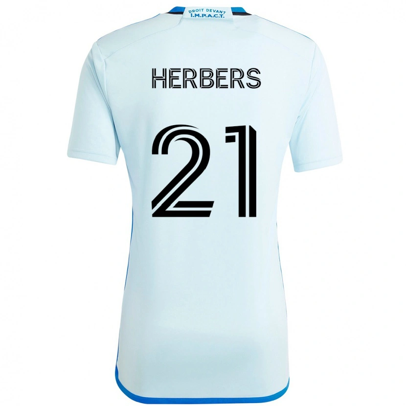 Danxen Kinder Fabian Herbers #21 Himmelblau Dunkelblau Auswärtstrikot Trikot 2025/26 T-Shirt