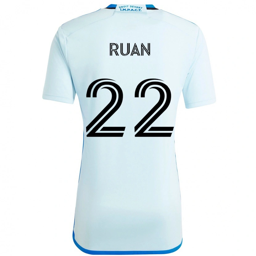 Danxen Kinder Ruan #22 Himmelblau Dunkelblau Auswärtstrikot Trikot 2025/26 T-Shirt