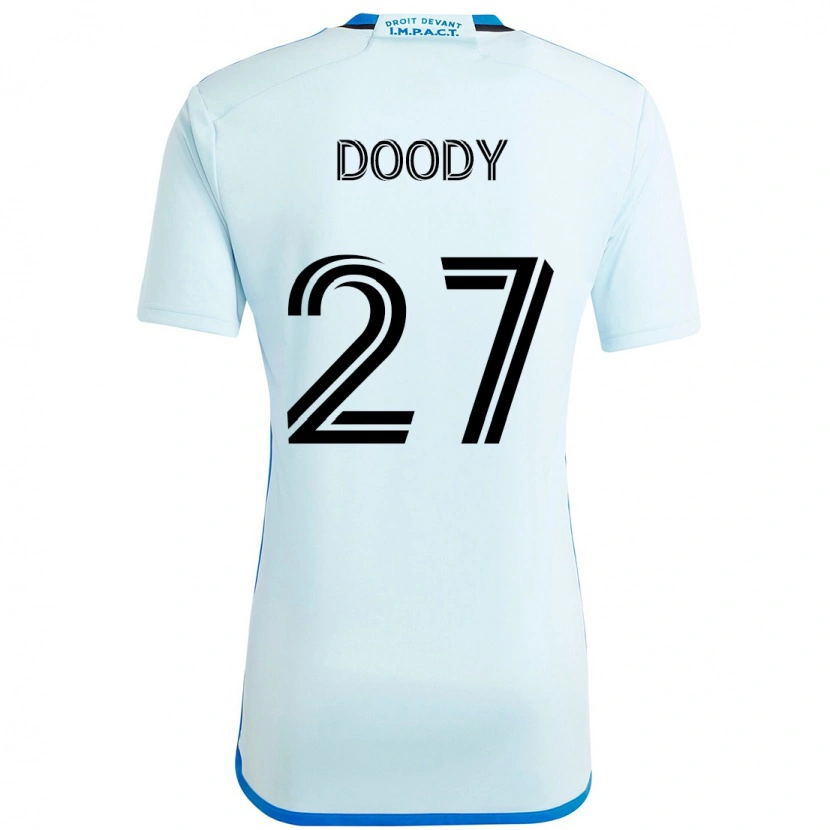 Danxen Kinder Grayson Doody #27 Himmelblau Dunkelblau Auswärtstrikot Trikot 2025/26 T-Shirt
