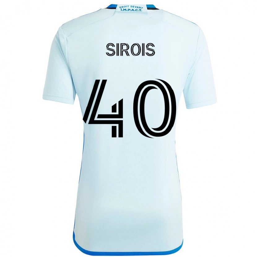 Danxen Kinder Jonathan Sirois #40 Himmelblau Dunkelblau Auswärtstrikot Trikot 2025/26 T-Shirt