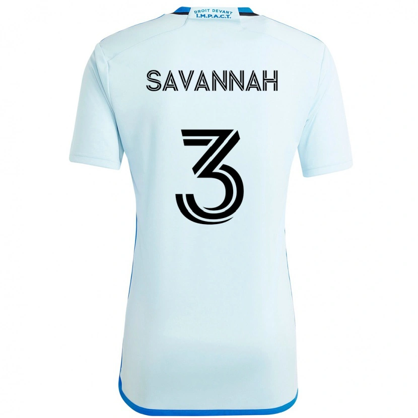 Danxen Kinder Chenail Savannah #3 Himmelblau Dunkelblau Auswärtstrikot Trikot 2025/26 T-Shirt